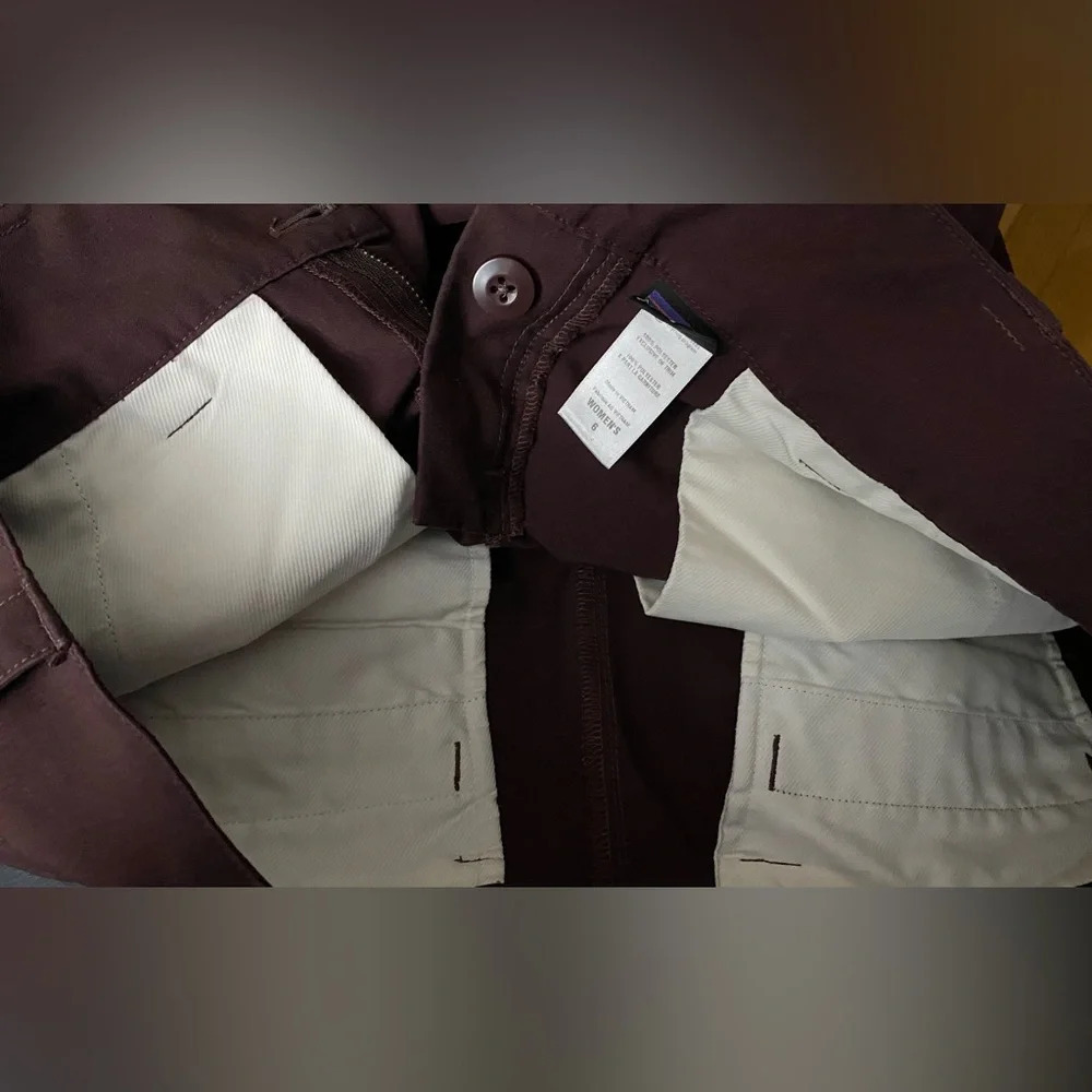 Patagonia Women’s Wide Leg Pants Burgundy Size 6 - Picture 7 of 8